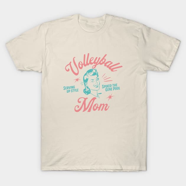 Volleyball Mom (Spiked the Gene Pool) T-Shirt by Volleyball Merch